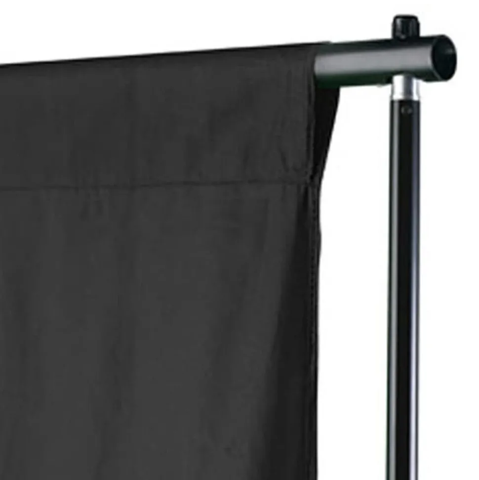 vidaXL Toile de fond coton sans support noir 500x300 cm