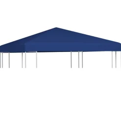vidaXL Toile supérieure de belvédère 310 g / m² 3 x 3 m Bleu