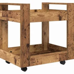 vidaXL Trolley de Bureau Bois Ancien 60 x 45 x 60 cm Bois d'ingénierie