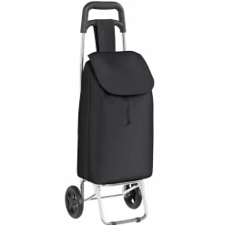 vidaXL Trolley de shopping Noir 35 x 28 x 92 cm Tissu Oxford