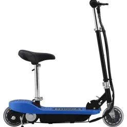 vidaXL Trottinette électrique avec siège 120 W Bleu