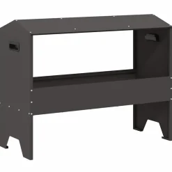 vidaXL Trough d'alimentation pour le bétail Noir 79 x 35 x 62 cm