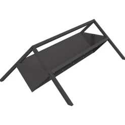 vidaXL Trough d'alimentation pour le bétail Noir 111 x 76 x 38 cm