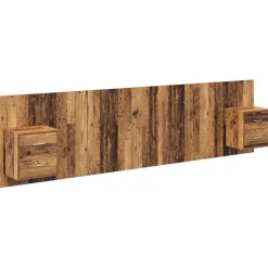 vidaXL Tête de lit avec armoire 3 pcs Bois Ancien Bois d'ingénierie