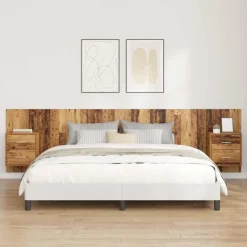 vidaXL Tête de lit avec armoire 3 pcs Bois Ancien Bois d'ingénierie