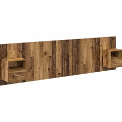 vidaXL Tête de lit avec armoire 3 pcs Bois Ancien Bois d'ingénierie