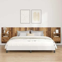 vidaXL Tête de lit avec armoire 3 pcs Bois Ancien Bois d'ingénierie