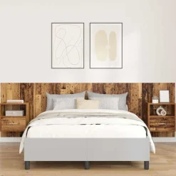 vidaXL Tête de lit avec armoire 3 pcs Bois Ancien Bois d'ingénierie