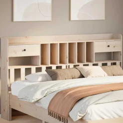 vidaXL Tête de lit avec rangement 180 cm bois massif de pin