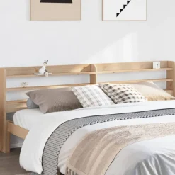 vidaXL Tête de lit avec étagères 200 cm bois massif de pin