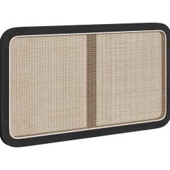 vidaXL Tête de lit avec tête de lit Noir 100 x 55 x 3 cm Rotin
