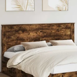 vidaXL Tête de lit Chêne fumé 200 cm Bois d'ingénierie