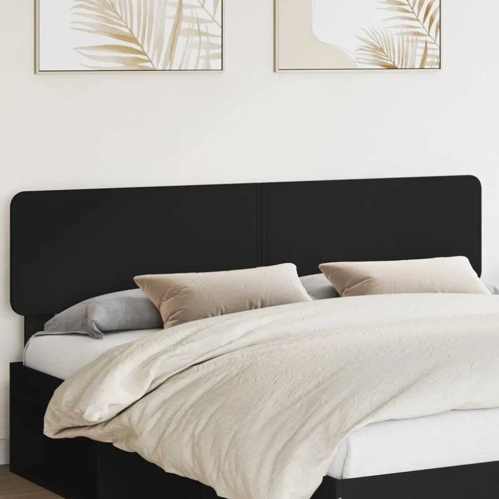 vidaXL Tête de lit Chêne noir 90 cm Bois d'ingénierie