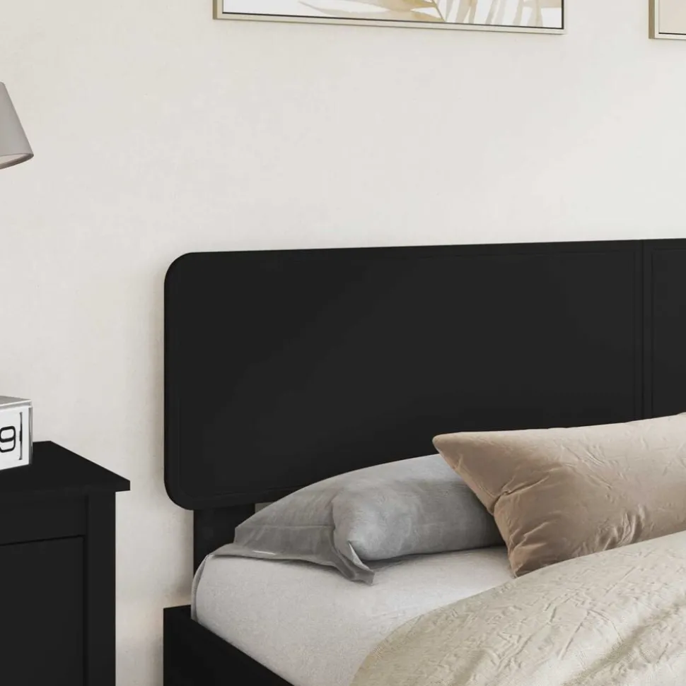 vidaXL Tête de lit Chêne noir 90 cm Bois d'ingénierie