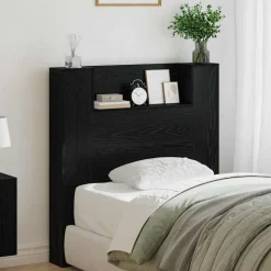 vidaXL Tête de lit Chêne noir 100 x 15 x 103,5 cm Bois d'ingénierie