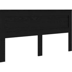 vidaXL Tête de lit Chêne noir 200 cm Bois d'ingénierie