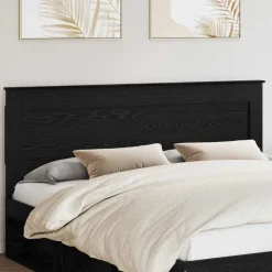 vidaXL Tête de lit Chêne noir 200 cm Bois d'ingénierie