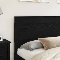 vidaXL Tête de lit Chêne noir 200 cm Bois d'ingénierie