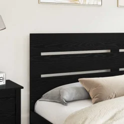 vidaXL Tête de lit Chêne noir 100 cm Bois d'ingénierie