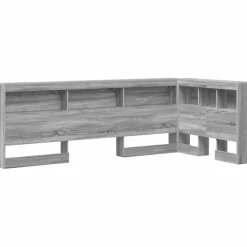 vidaXL Tête de lit de rangement Gris Sonoma 80 cm Bois d'ingénierie