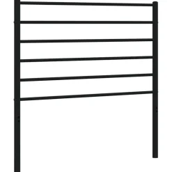 vidaXL Tête de lit de remplacement métal noir 80 cm