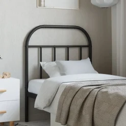 vidaXL Tête de lit de remplacement métal noir 75 cm