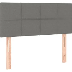 vidaXL Tête de lit Gris foncé 80x5x78/88 cm Tissu