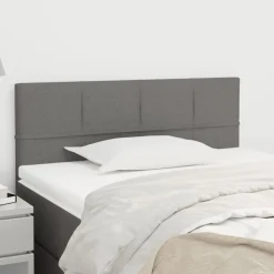 vidaXL Tête de lit Gris foncé 80x5x78/88 cm Tissu