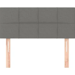vidaXL Tête de lit Gris foncé 80x5x78/88 cm Tissu