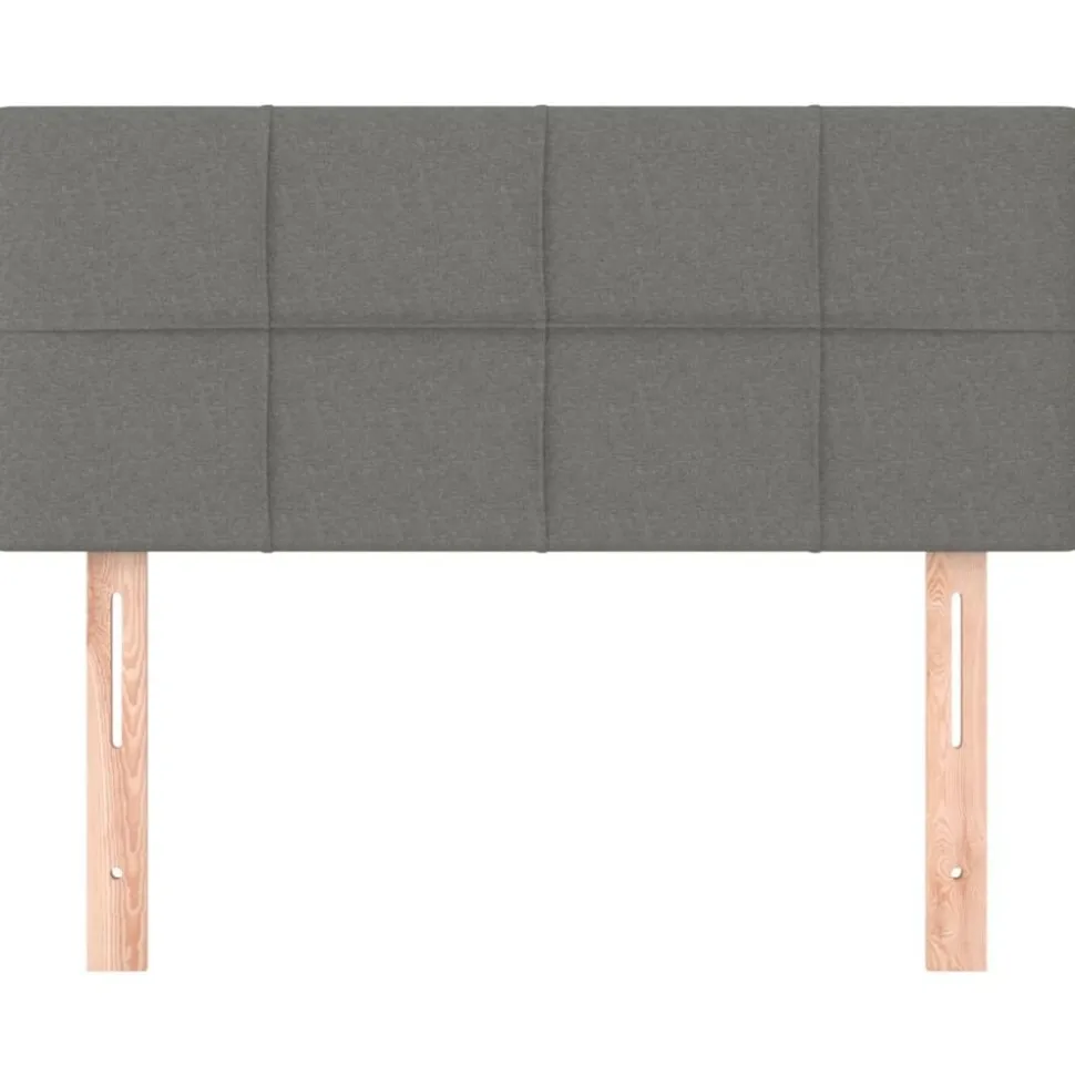 vidaXL Tête de lit Gris foncé 80x5x78/88 cm Tissu