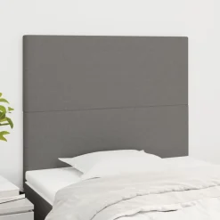vidaXL Tête de lit Gris foncé 80x5x118/128 cm Tissu