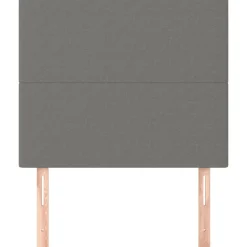 vidaXL Tête de lit Gris foncé 80x5x118/128 cm Tissu
