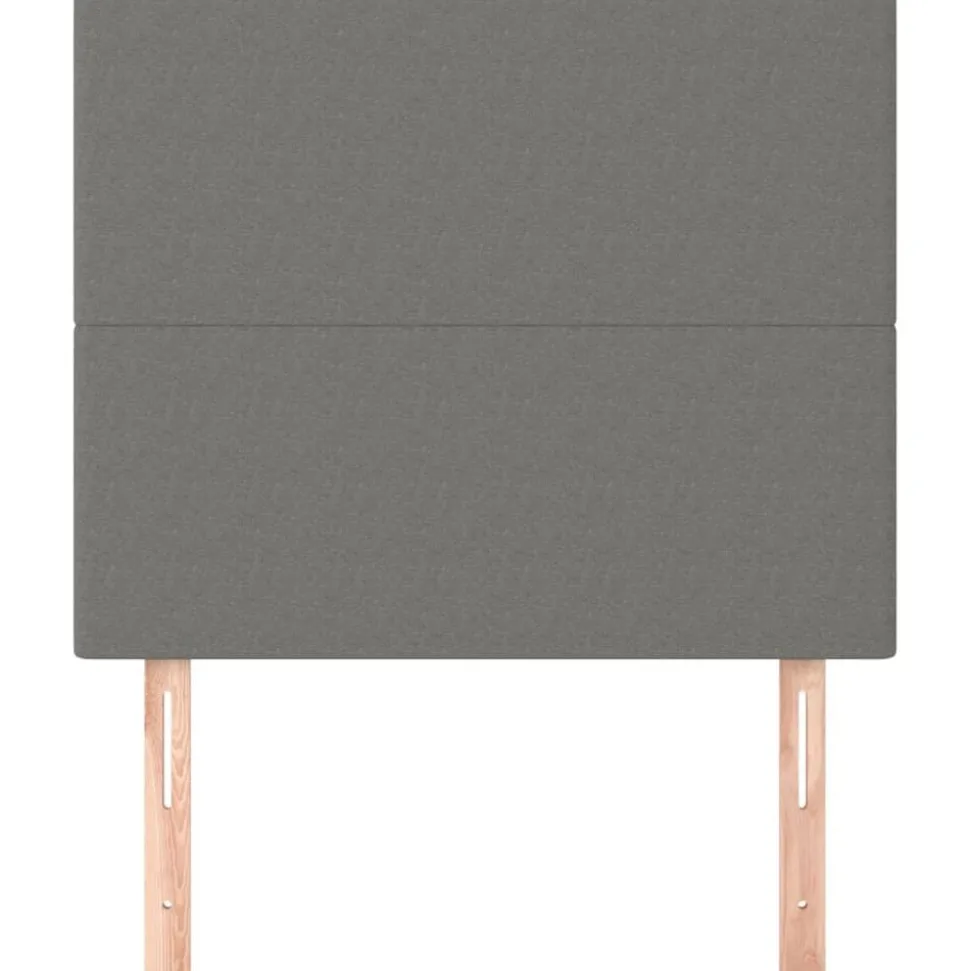 vidaXL Tête de lit Gris foncé 80x5x118/128 cm Tissu