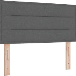 vidaXL Tête de lit Gris foncé 80 cm tissu