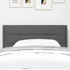 vidaXL Tête de lit Gris foncé 80 cm tissu