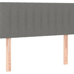 vidaXL Tête de lit Gris foncé 80x5x78/88 cm Tissu