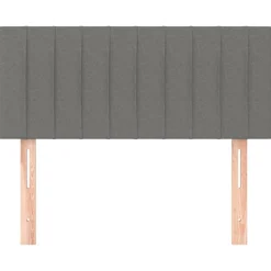 vidaXL Tête de lit Gris foncé 80x5x78/88 cm Tissu