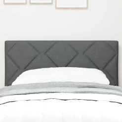 vidaXL Tête de lit Gris foncé 80 cm tissu