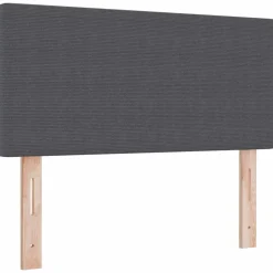 vidaXL Tête de lit Gris foncé 80 cm Tissu en velours côtelé