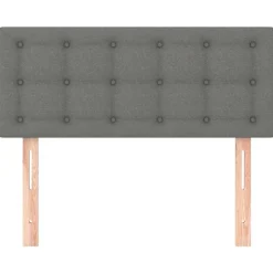 vidaXL Tête de lit Gris foncé 80x5x78/88 cm Tissu