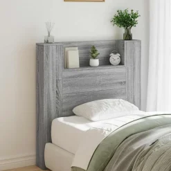 vidaXL Tête de lit Gris Sonoma 100 x 16,5 x 103,5 cm Bois d'ingénierie