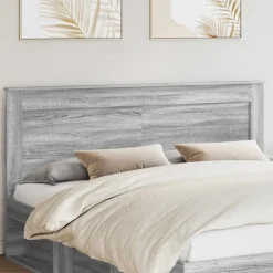 vidaXL Tête de lit Gris Sonoma 200 cm Bois d'ingénierie