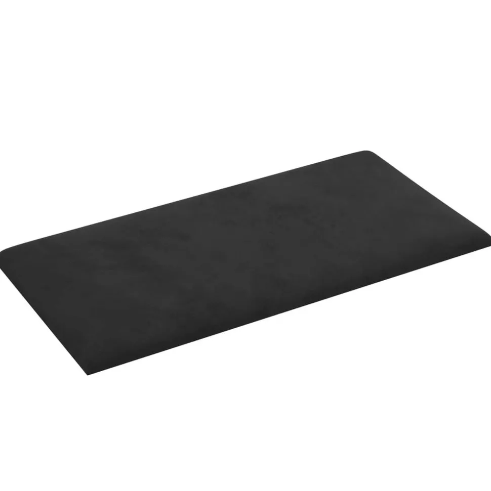 vidaXL Tête de lit murale 12 pcs Noir 30 x 15 cm Velours