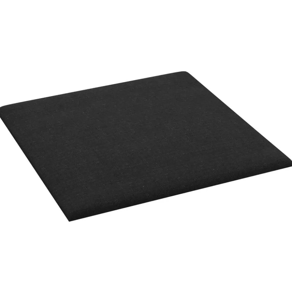 vidaXL Tête de lit murale 12 pcs Noir 30 x 30 cm tissu