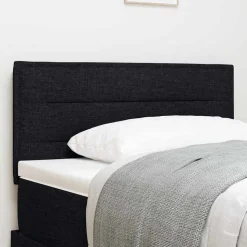 vidaXL Tête de lit Noir 80 cm tissu