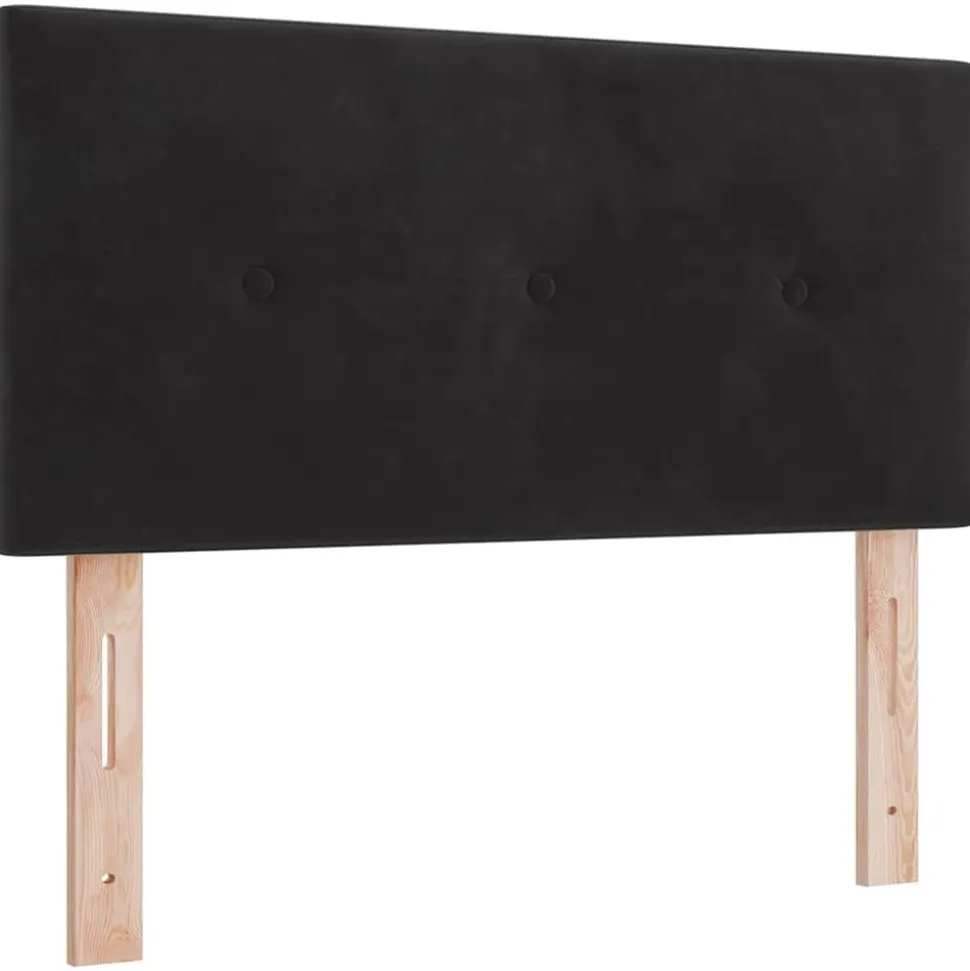 vidaXL Tête de lit Noir 80 cm Velours