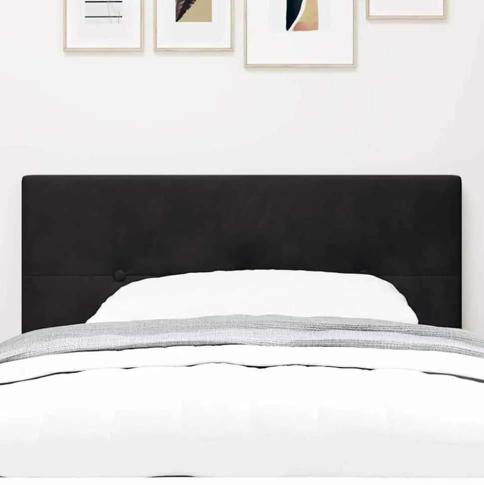 vidaXL Tête de lit Noir 80 cm Velours