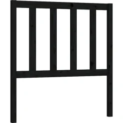 vidaXL Tête de lit Noir 81x4x100 cm Bois massif de pin