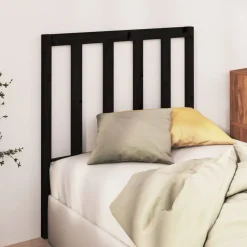 vidaXL Tête de lit Noir 81x4x100 cm Bois massif de pin
