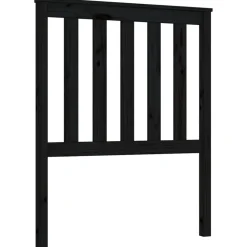 vidaXL Tête de lit Noir 81x6x101 cm Bois massif de pin